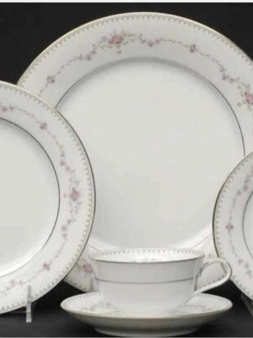 Full Place Setting Of 6 NORITAKE CHINA IN FAIRMONT PATTERN #6102